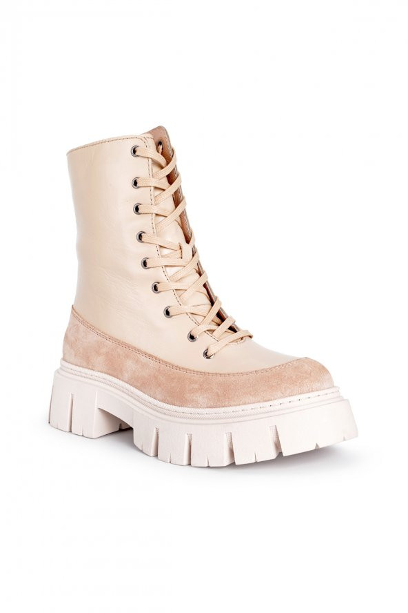 Libero L04.361 Deri Kadın Bot BEJ