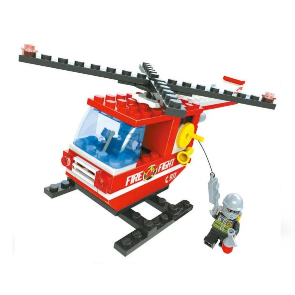 Ausini - Asya Brick 21302 Fire Brigade Set - 105 PARÇA