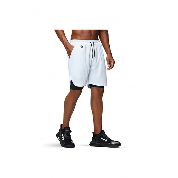 MOOLY Unisex Koşu Ve Antrenman Sporcu Şortu Antrasit - 4