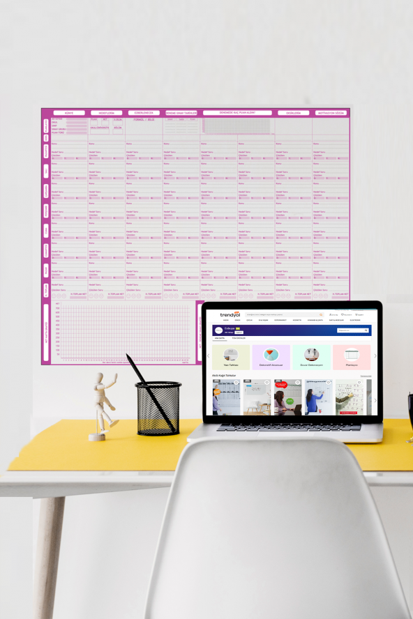Yks Hazırlık Planlayıcı - Yapışkansız Tutunan Akıllı Kağıt ürün görseli 1