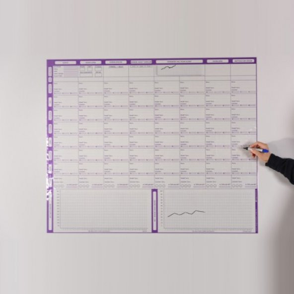 Yks Hazırlık Planlayıcı - Yapışkansız Tutunan Akıllı Kağıt - Resim 2