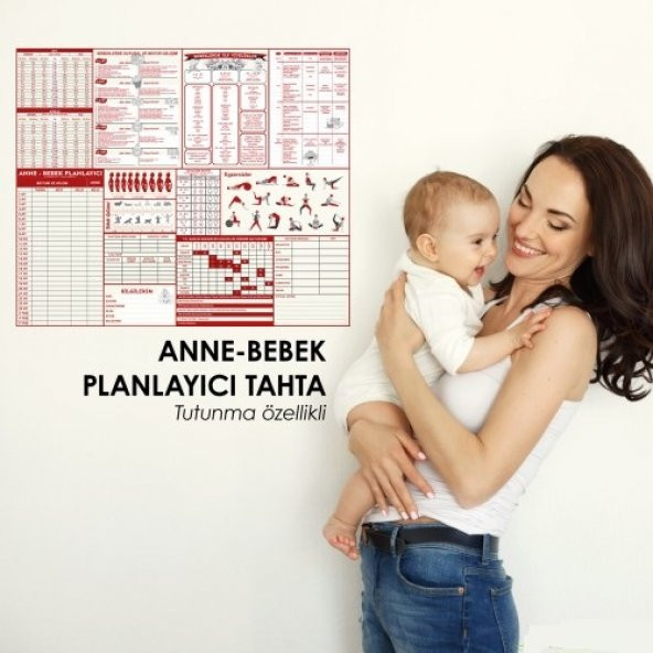 Anne&Bebek Planlayıcı - Yapışkansız Tutunan Akıllı Kağıt