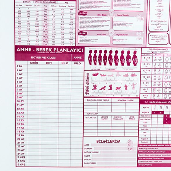 Anne&Bebek Planlayıcı - Yapışkansız Tutunan Akıllı Kağıt - 5