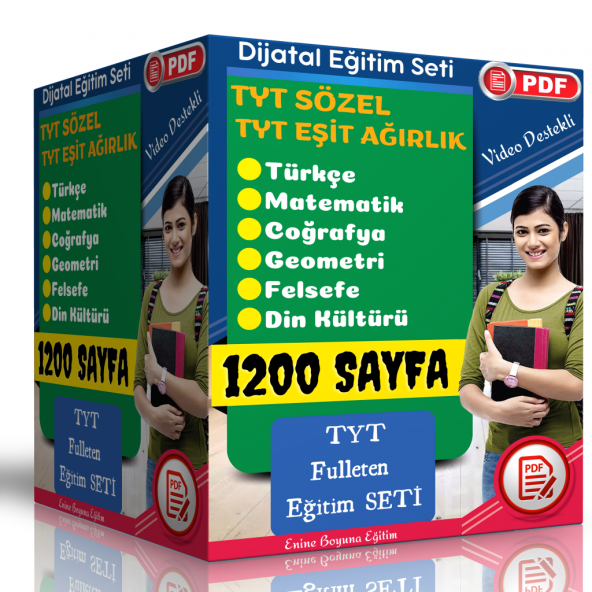 2025 TYT Dijital Eğitim Seti (1200 PDF Sayfası)