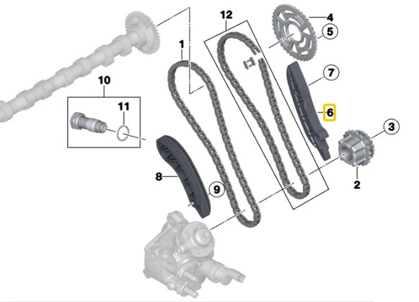 BMW VE MİNİ WENDER ÜST TRİGER GERGİ PALETİ 11317797899 - Resim 3