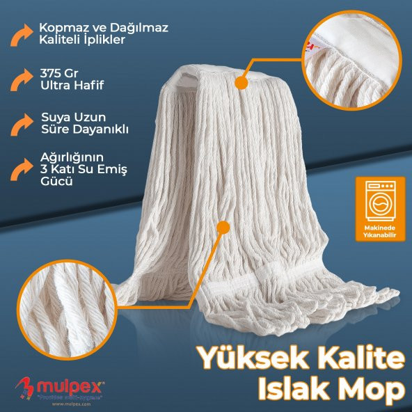 Mulpex Islak Mop 375 gr. x 10 Adet - 2