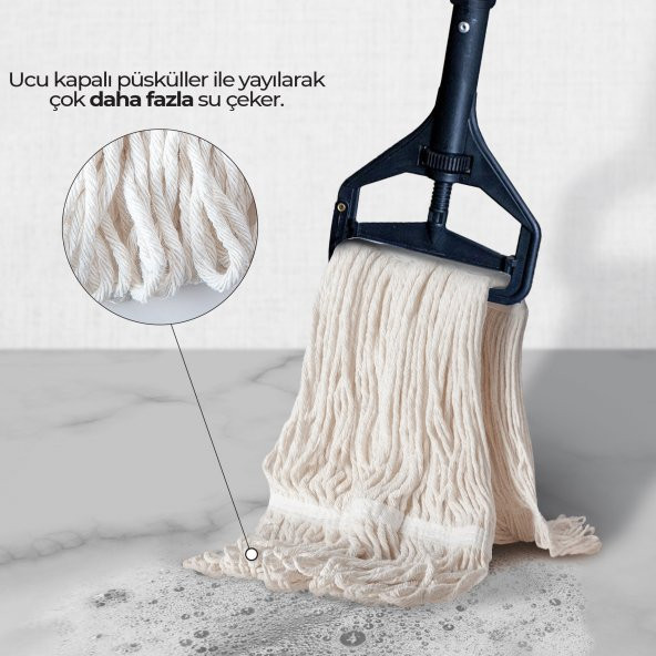 Mulpex Islak Mop 375 gr. x 5 Adet - 3