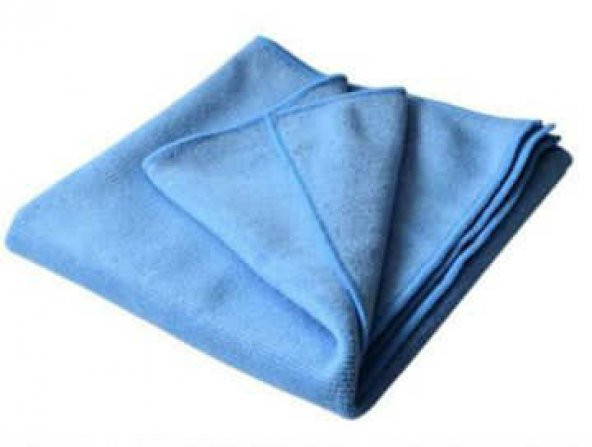 Polikur 3223 Mikrofiber Oto Kurulama ve Temizlik Bezi 50x70 cm. Mavi - 4 Adet - 2