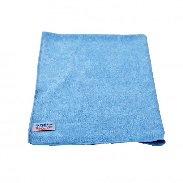 Polikur 3223 Mikrofiber Oto Kurulama ve Temizlik Bezi 50x70 cm. Mavi - 4 Adet - 3