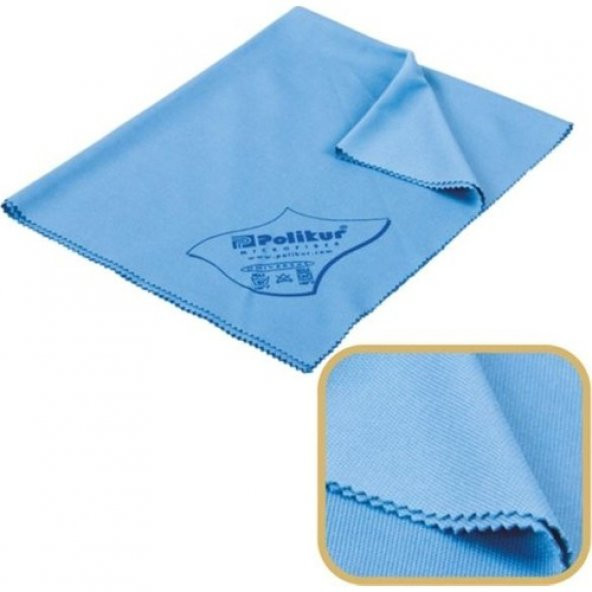 Polikur Universal Mikrofiber Lüx Cam Bezi 40x50 cm. 2 Adet