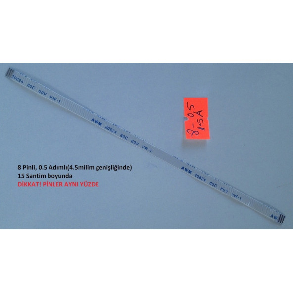 ASUS X551 X551C X551CA X551M X551MA X551MAV touchpad Flex Kablosu. Anakart-Touchpad arası 8-0.5-15A-6