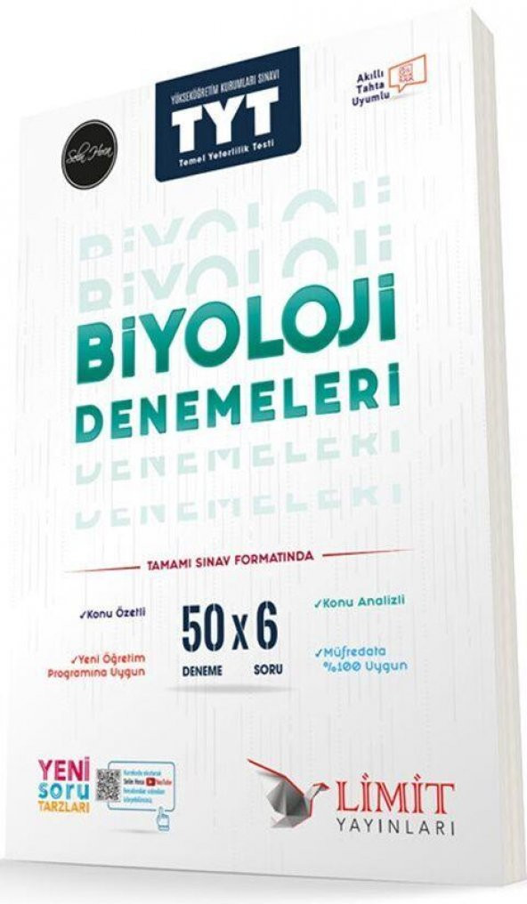 TYT Biyoloji 50x6 Denemeleri Limit Yayınları