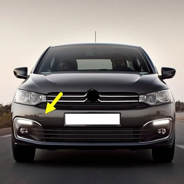 Citroen C-Elysee 2017-2023 Ön Tampon Çeki Demiri Kapağı 1622437780