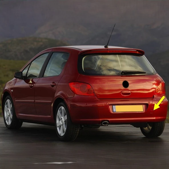 Peugeot 307 2001-2007 Arka Tampon Çeki Demiri Kapağı 7414X3 7414.X3 ürün görseli 1
