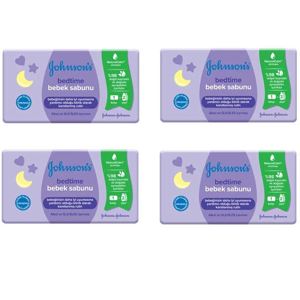 Johnsons Baby Bedtime Sabun 90 gr 4 ADET