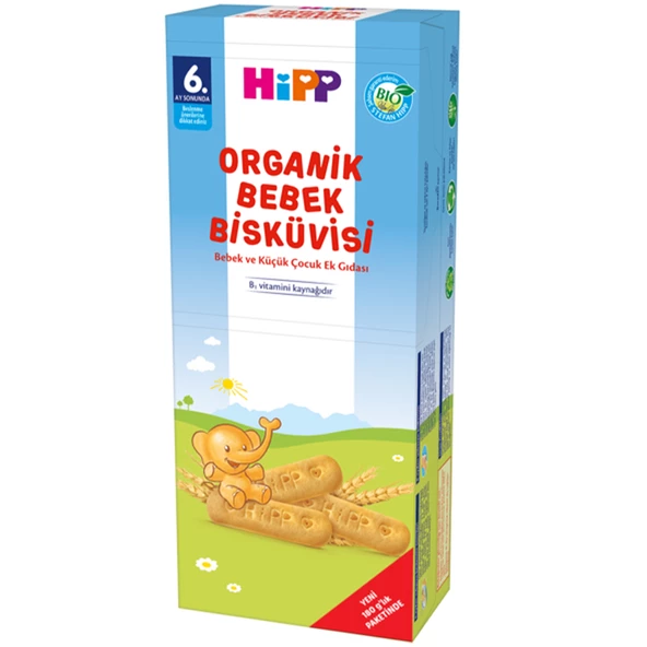 Hipp Organik Bebek Bisküvisi 180 gr 4 ADET - 3