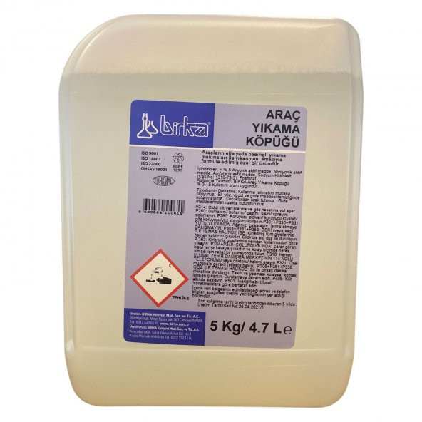 Birka Araç Yıkama Köpüğü 5 Kg. x 4 Adet - 2