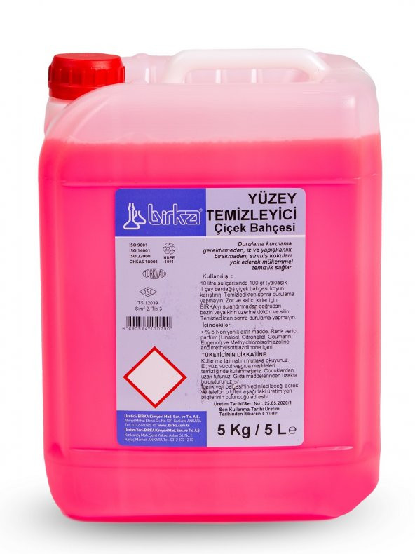 Birka Yüzey Temizleyicisi 4 Adet x 5 Kg. (Çiçek Bahçesi) - 2