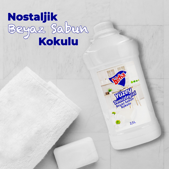 Birka Beyaz Sabun Kokulu Yüzey Temizleyici 3 Adet X 2,5 L. - 5
