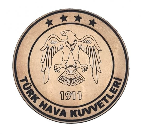 HAVA KUVVETLERİ  Deri PEÇ - Arma - Askeri Patch