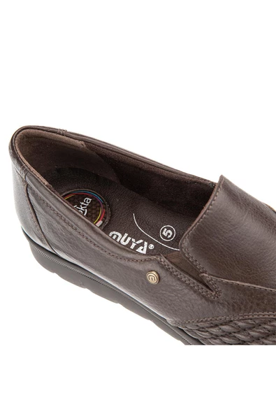 Muya Esther 6 Nokta Anatomik Taban Topuk Dikeni Halluks Valgus Kemik Çıkıntısına Uygun Hakiki Deri Kadın Ayakkabı - 6