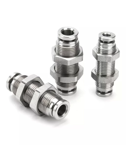 Metal Perde Geçişli Nipel Rekor Bağlantı 14mm - 2