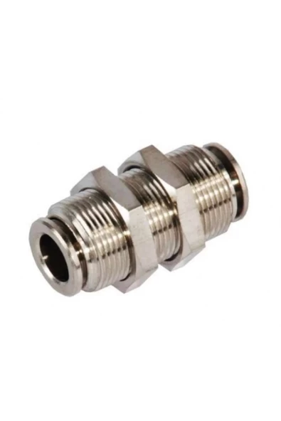 Metal Perde Geçişli Nipel Rekor Bağlantı 14mm