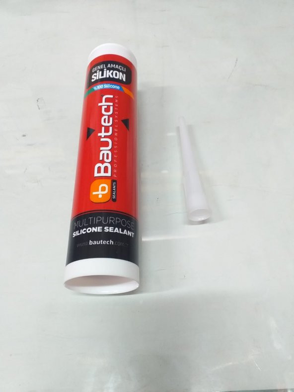 Genel Amaçlı Silikon 280 Ml Bautech 153780124 Siyah Beyaz Şeffaf - 4