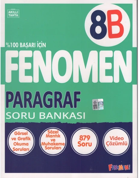 FENOMEN 8.SINIF PARAGRAF SORU BANKASI-B ürün görseli 1