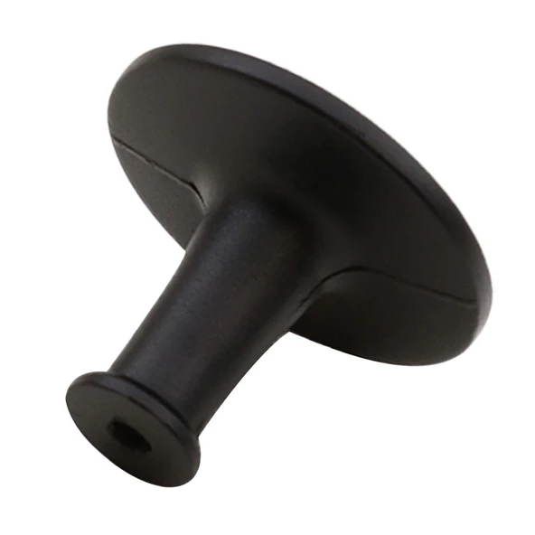 Big Düğme Kulp Mobilya Mutfak Çekmece Dolap Dolabı Kapak Kulpu Kulpları Kulbu Metal Mat Siyah - Resim 2