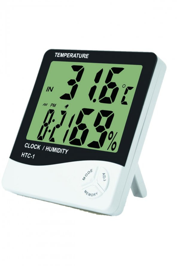 Dijital Termometre Isı Sıcaklık Nem Ölçer Htc-1