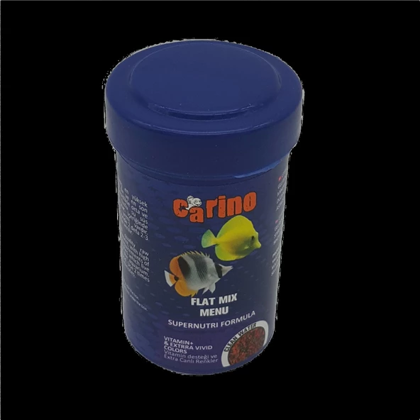 Carino Flat Mix Menu Granulat Renklendirici Balık Yemi 100 ml