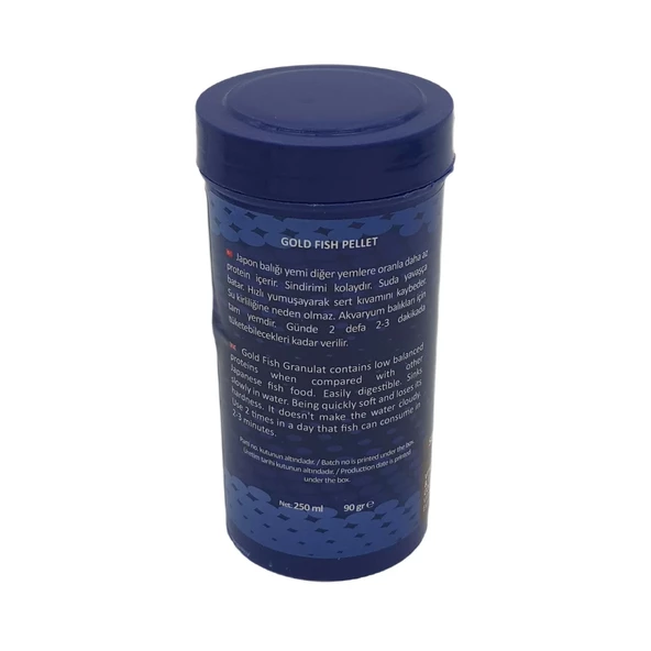 Carino Gold Fish Pellet Japon Balığı Balık Yemi 250 ml - 2