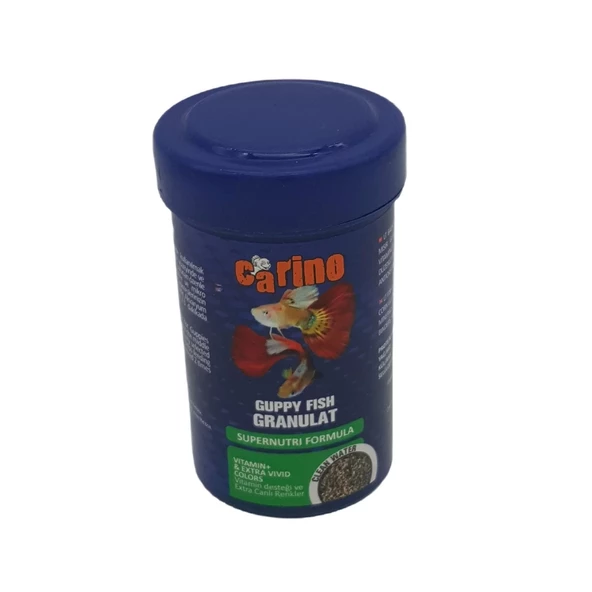 Carino Guppy Fish Granulat Lepistes Balık Yemi 100 ml