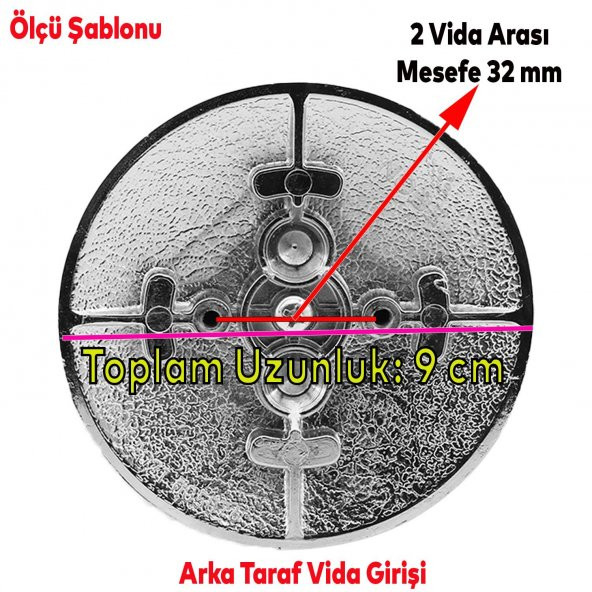 Çekmece Dolap Kapak Kulpu Kulbu 32 mm Mat Siyah Metal Kulp - Resim 7