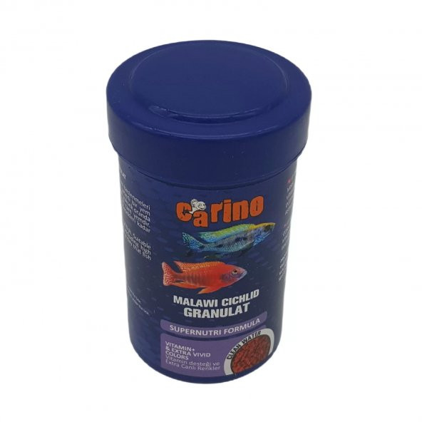 Carino Malawi Cichlid Granulat Etçil Balık Yemi 250 ml