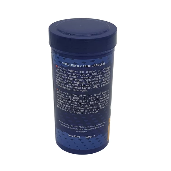 Carino Spirulina & Garlic Granulat Sarımsaklı Balık Yemi 250 ml - 2