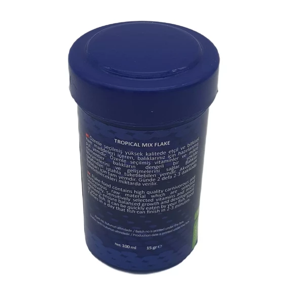 Carino Tropical Mix Flake Pul Balık Yemi 100 ml - 2