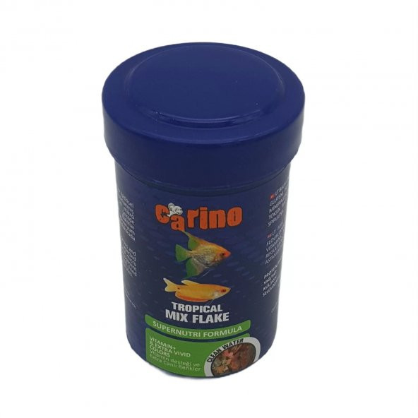 Carino Tropical Mix Flake Pul Balık Yemi 100 ml
