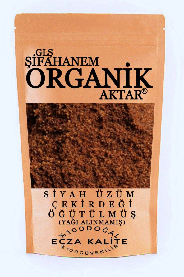 Üzüm Çekirdeği Tozu ( Öğütülmüş Siyah Üzüm Çekirdeği ) 100gr