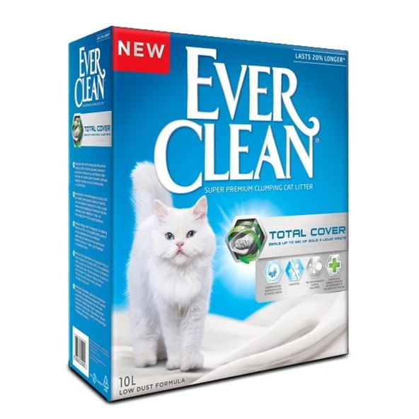 Ever Clean Total Cover Koku Önleyici Kedi Kumu 10lt ürün görseli