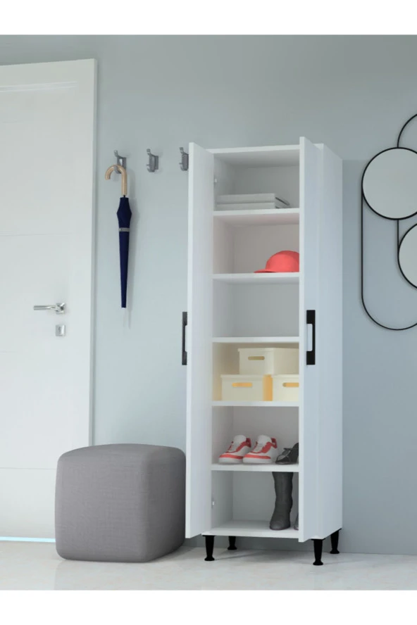 Mobilique Çok Amaçlı 6 Raflı Lord Dolap - 2