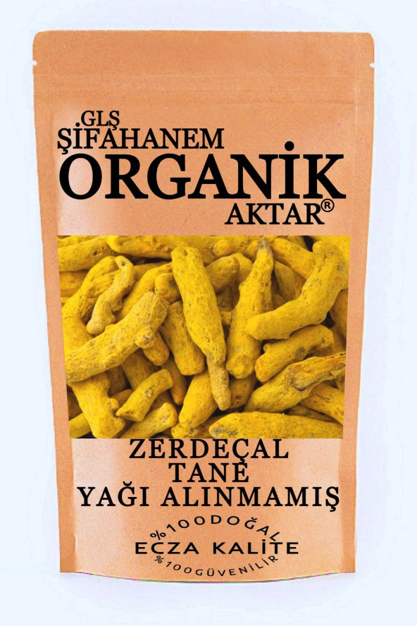 Zerdeçal Tane Yağı Alınmamış 1. Sınıf 1KĞ