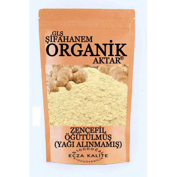 Zencefil Toz Öğütülmüş 150Gr Yağı Alınmamış Ecza Kalite