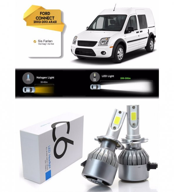 Ford Connect Sis Farı Led Xenon Şimşek Etkili 2002-2013 Arası