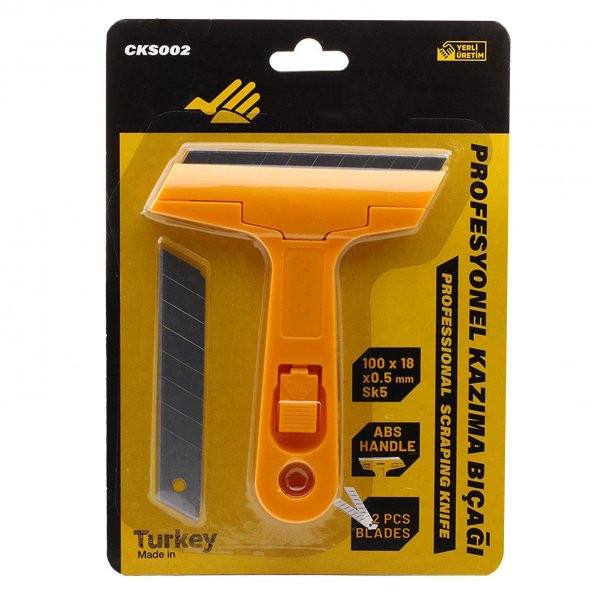 TURUNCU Cam Kazıma Bıçağı Saplı 14,5 cm CKS002 - 2