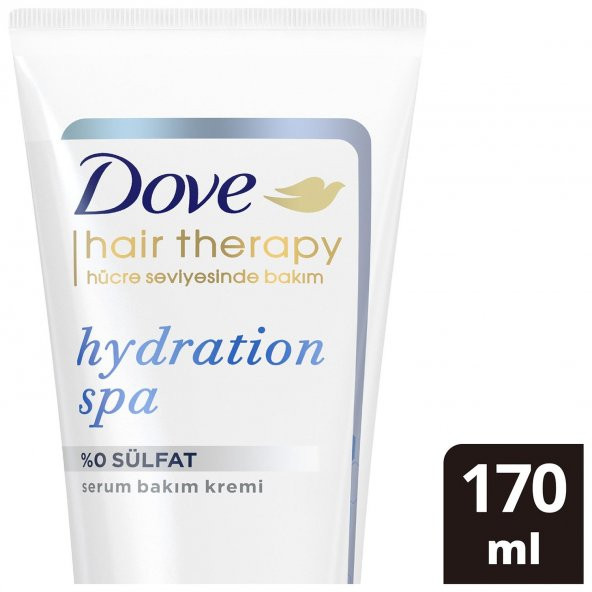 Dove Hair Therapy Saç Kremi Hydration Spa Sülfatsız 170 Ml