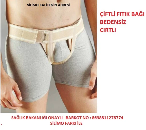 Çiftli Fıtık Bağı Kasık bağı Cırt Cırtlı Fıtık Korsesi Kasık Fıtığı Korse Fıtık Kemer - 4