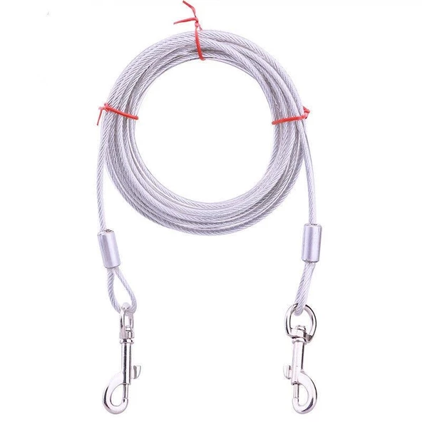 Çelik Köpek Bahçe Bağlama Halatı 5 mm / 5 Mt. - 3