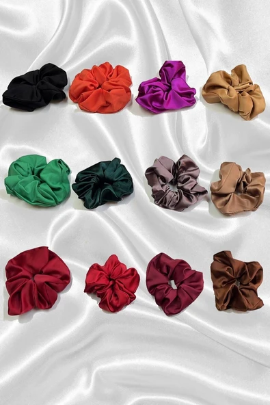 Kadın 3'lü Saten Toka Seti Karışık Renk 3 Adet